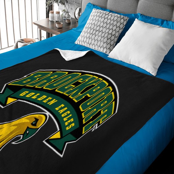 Suny Brockport Golden Banner Logo Baby Blankets-image