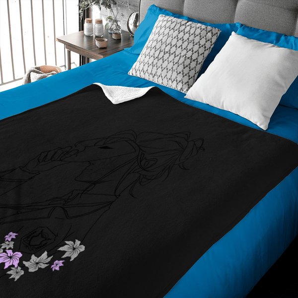 Purple-Hyacinth-Webtoon-Purple-Flowers T-Shirt Baby Blankets-image