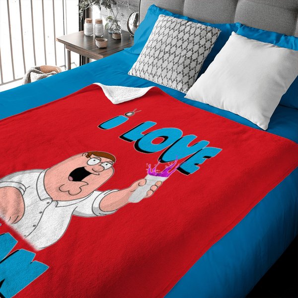 I Love Lean Peter Griffin Family Guy Funny Baby Blankets-image