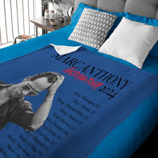 Marc Anthony Historia 2024 Tour Baby Blankets-image