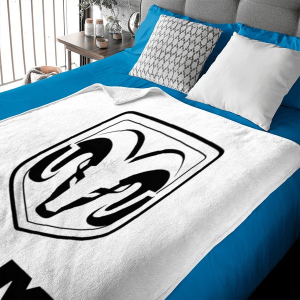 Ram Trucks Black Logo Baby Blanket-image