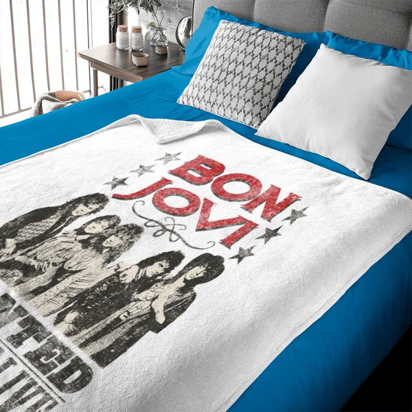 Bon Jovi Cowboy Wanted Dead Or Alive Baby Blanket-image