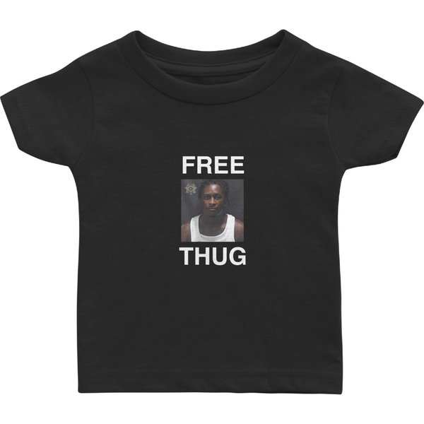 Free Thug Young Thug Mugshot Baby T Shirts-image