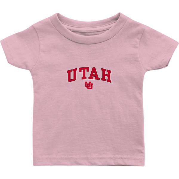 Utah Utes Arch Over Black Officially Licensed Baby T Shirts-image