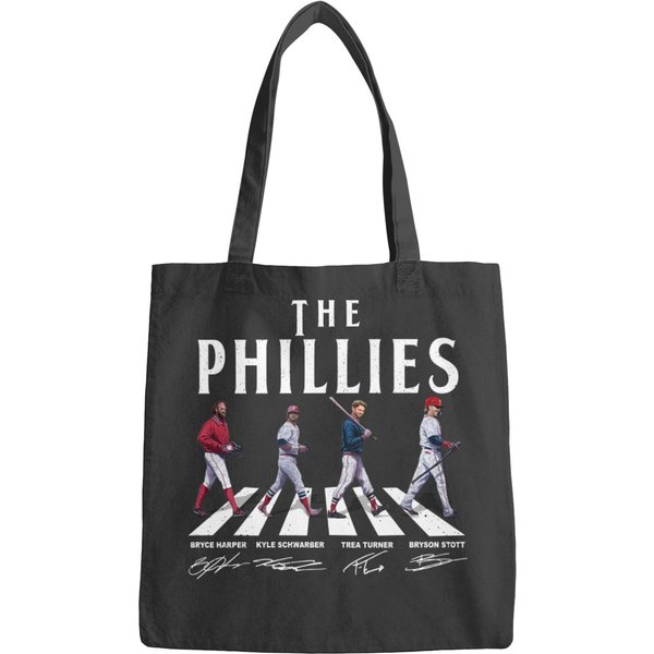 Vintage Phillies Walking Abbey Road Signatures Baseball Bags, Kyle Schwarber Bags
