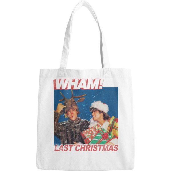 Wham Last Christmas Lyrics Music Bags-image