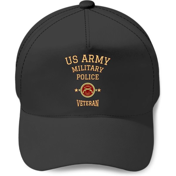 Military Police Veteran Retired Police Officer Baseball Caps-image