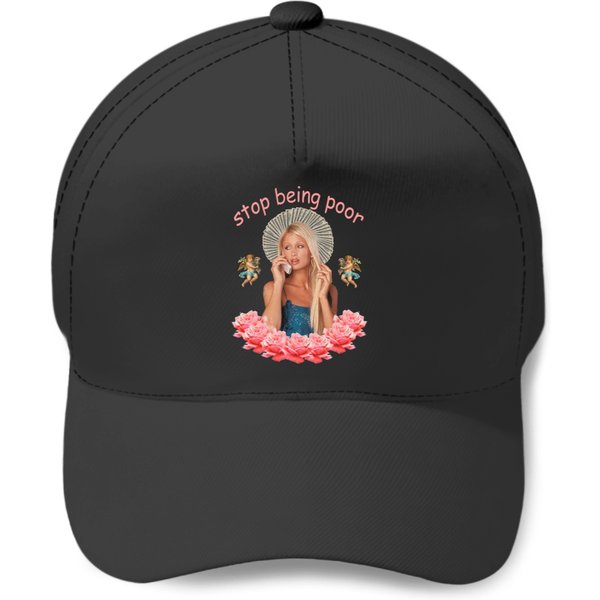 Paris Hilton 'Stop Being Poor' Baseball Caps-image