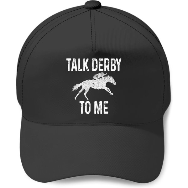 Talk Derby To Me Funny Horse Racing 21 Baseball Caps-image