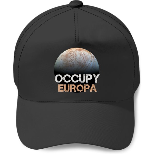 Occupy Europa Moon Jupiter Solar System Astronomy Space Gift Baseball Caps