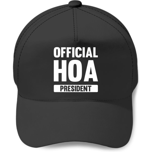 Hoa President Funny Homeowners Association Baseball Caps-image