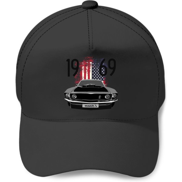 1969 Mustang Mach 1 American Premium Baseball Caps-image