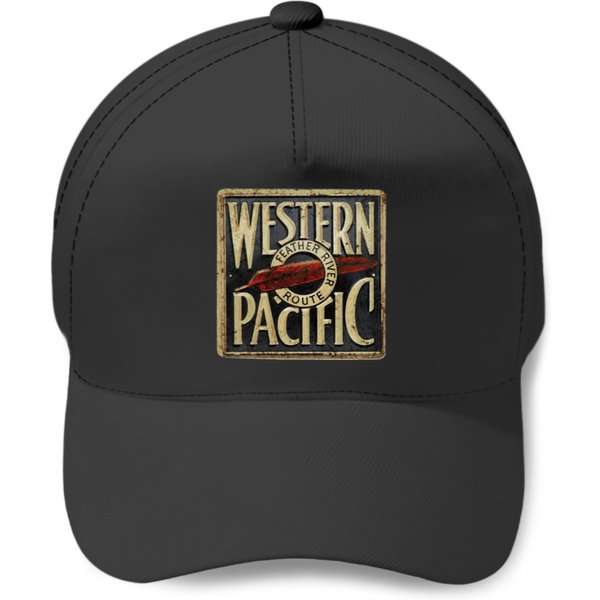 Western Pacific Feather River Route Railroad Baseball Caps-image