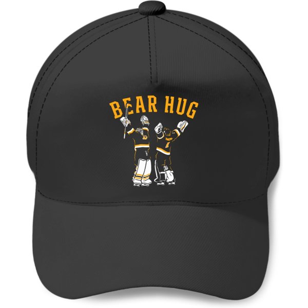 Bruins Goalie Bear Hug - Bruins 6+4+3=2 Boston Baseball Caps-image
