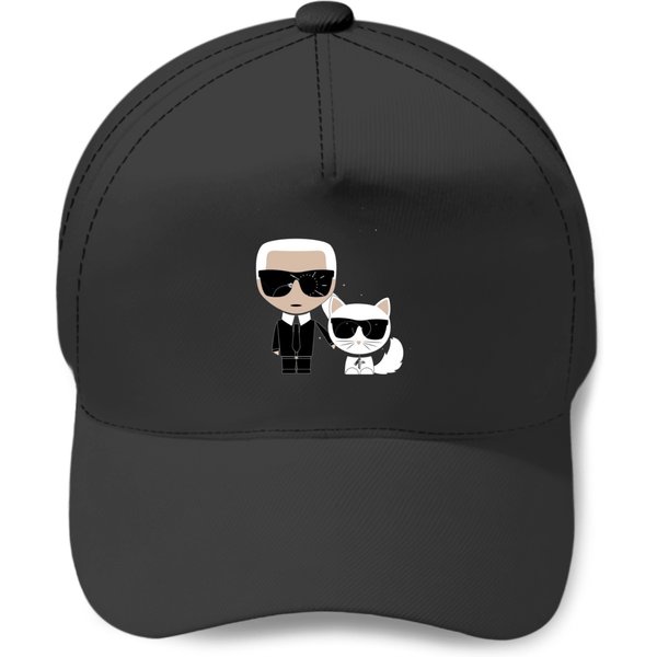 Karl Lagerfeld And Cats Baseball Caps