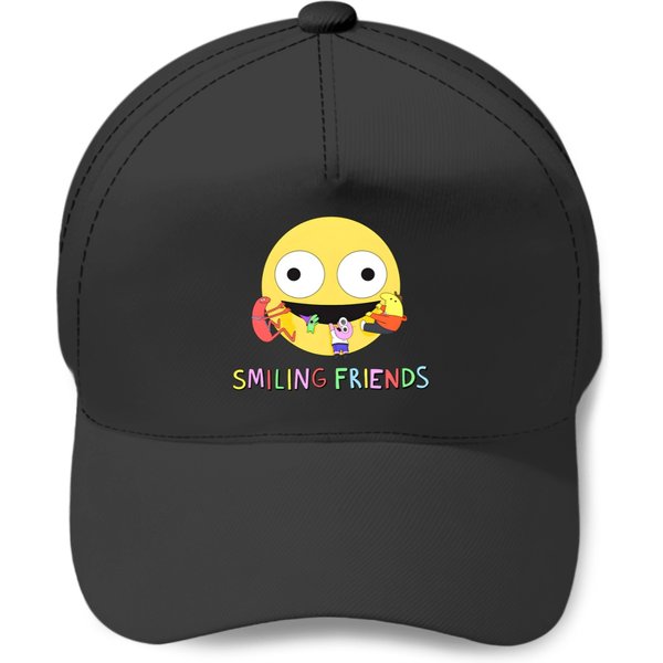 Smiling Friends Logo Evildead Baseball Caps-image