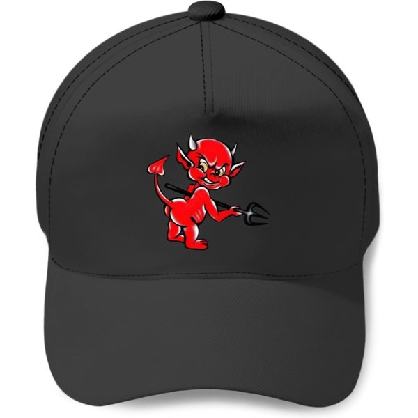 Cute Red Devil Baseball Caps-image