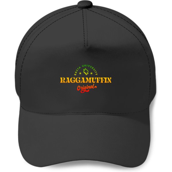 Rasta University Raggamuffin Original Rasta Colors Reggae Baseball Caps-image