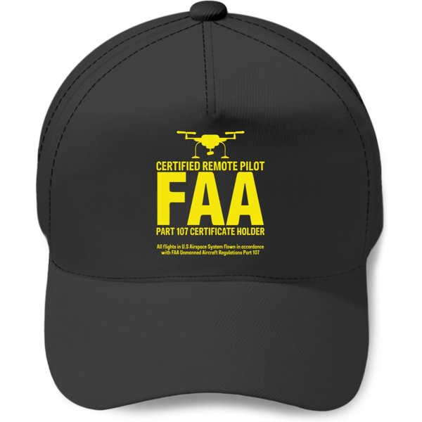 Faa Certified Drone Pilot Funny Gift Baseball Caps-image