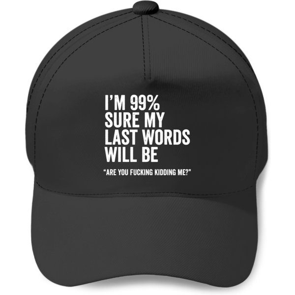 Funny Saying Joke Slogan Humorous Quote Gift Baseball Caps Baseball Caps-image