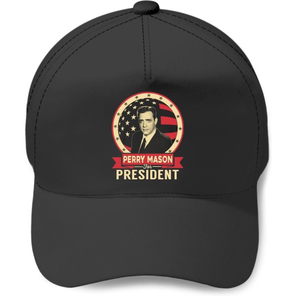Perry Mason For Pre Sident Baseball Caps-image