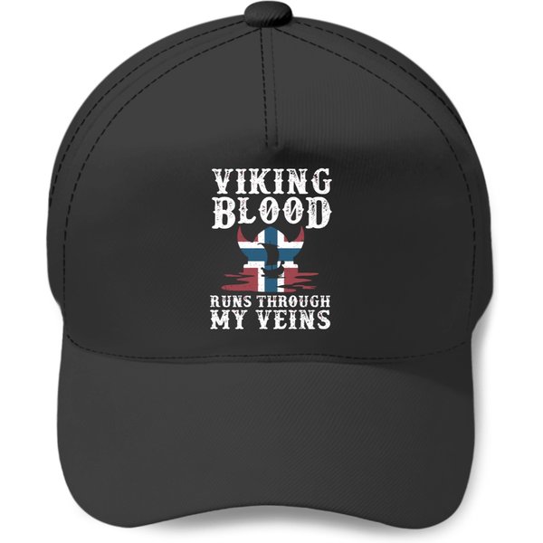 Northern Viking Norwegian Blood Norway Baseball Caps-image