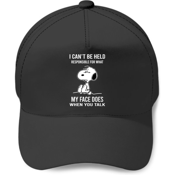 Snoopy Baseball Caps Cotton Crew Baseball Caps Premium Snoopy-image