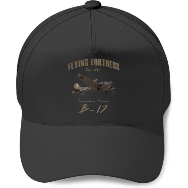 B-17 Flying Fortress Wwii Legendary Airpower Baseball Caps-image