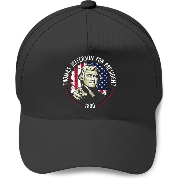 Thomas Jefferson For President 1800 Baseball Caps-image