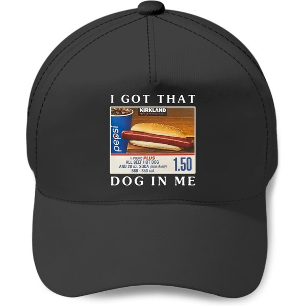 I Got That Dog In Me Funny Costco Hotdog Baseball Caps-image