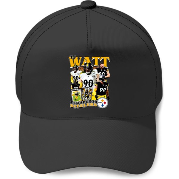 Vintage 90S Graphic Style T. J. Watt Baseball Caps, T. J. Watt Baseball Caps-image