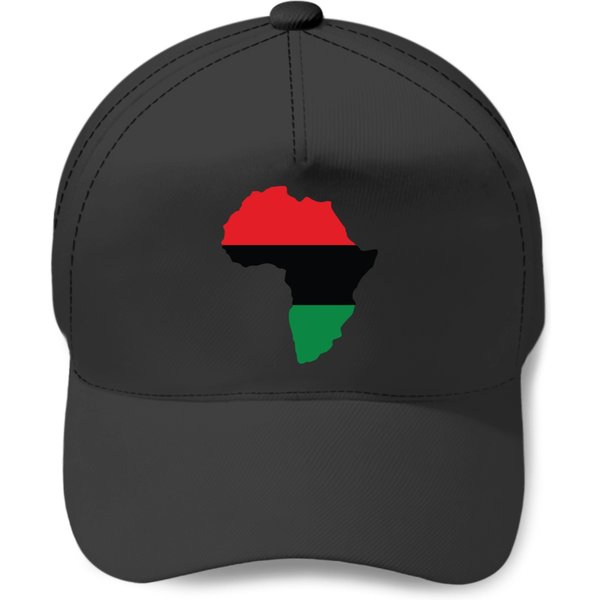 Red, Black &Amp; Green Africa Flag - Afrocentric - Baseball Caps-image