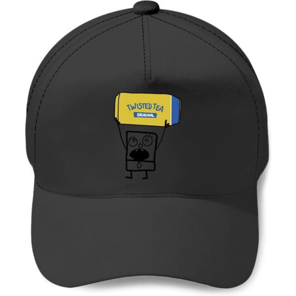 Doodlebob Twisted Tea Baseball Caps