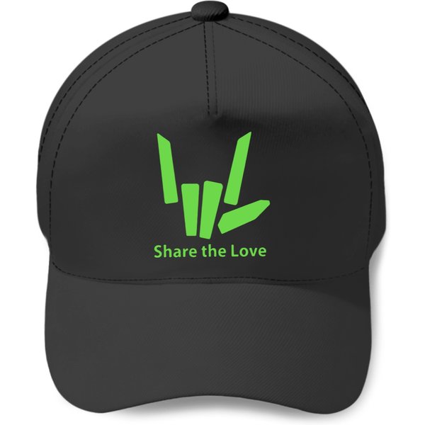 Get Here Original Share The Love Green Logo Baseball Cap-image