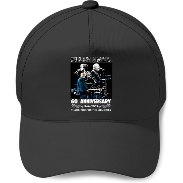 Billy Joel 60Th Anniversary 1964-2024 Thank Memories Signature Baseball Caps-image