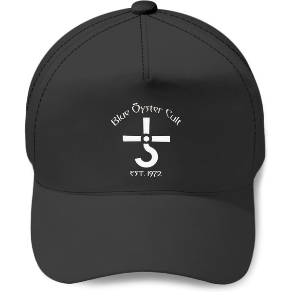 White Blue Oyster Cult Logo Baseball Caps-image