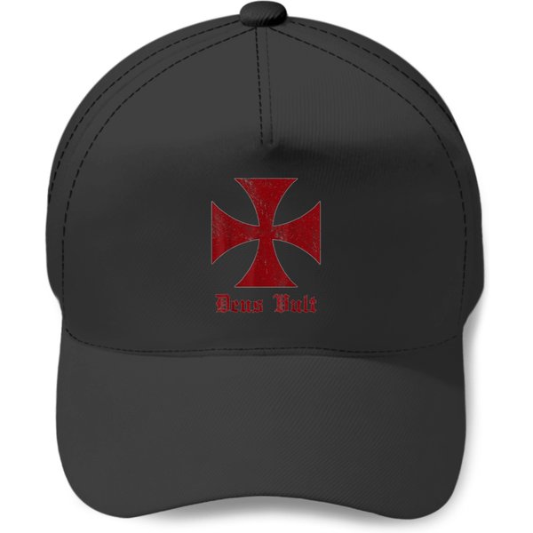 Deus Vult Templar Order Knights Templar Holy Cross Helmet Baseball Caps-image