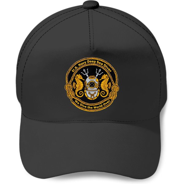 Navy Deep Sea Diver Baseball Caps-image
