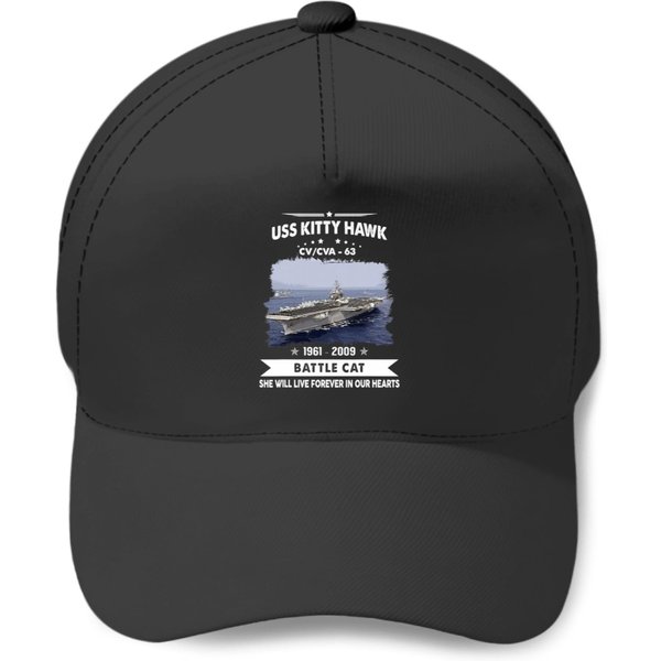 Uss Kitty Hawk Cv 63 Cva 63 Baseball Caps-image