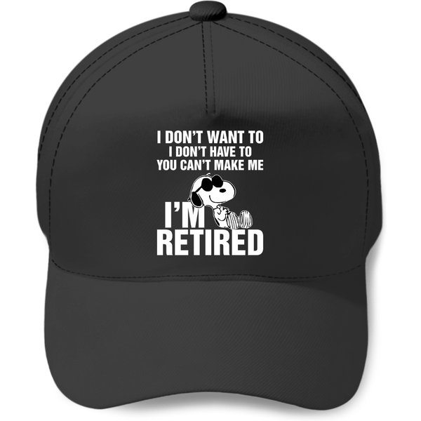 Snoopy I'm Retired Baseball Cap - Funny Gift