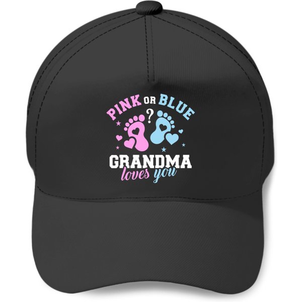 Gender Reveal Grandma Baseball Caps-image