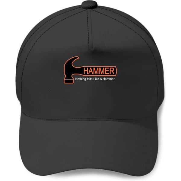 Hammer Bowling Men's Black Baseball Caps