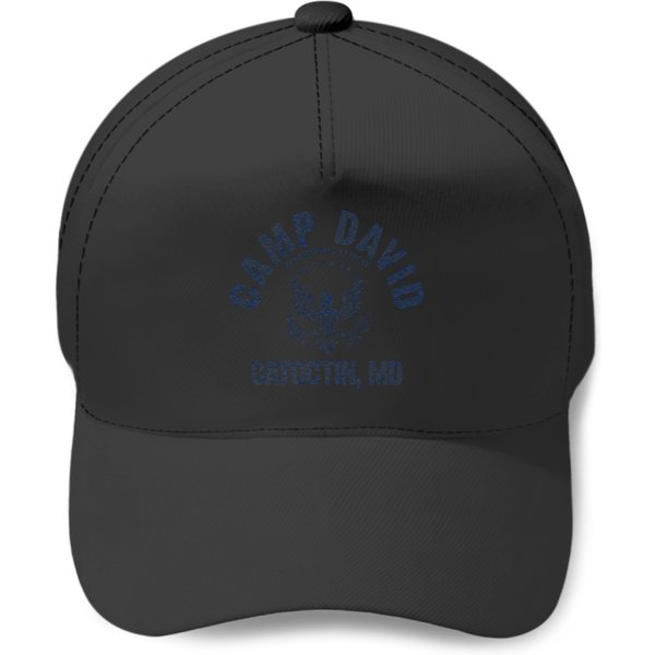 Camp David Presidential Retreat Vintagess Distressed Graphic Baseball Caps-image