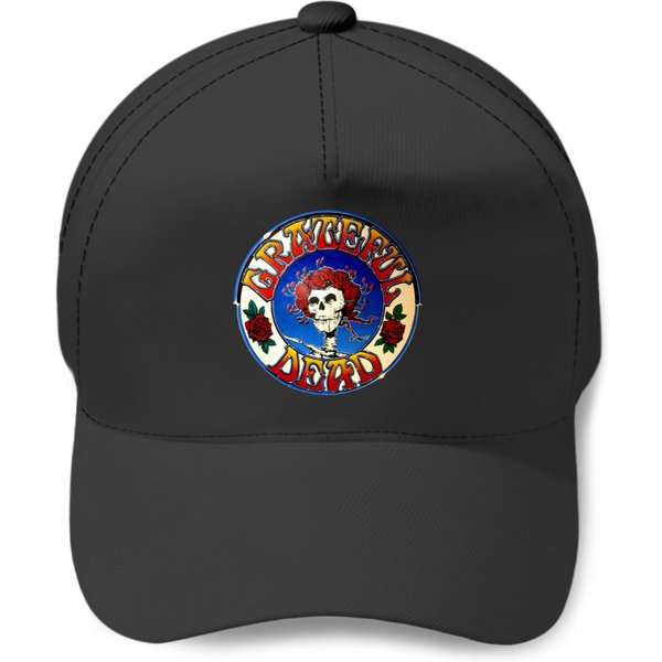 Grateful Skeleton Dead Band Baseball Caps-image