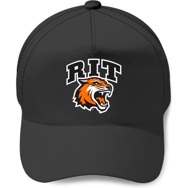 Rochester Institute Of Technology Rit Tiger Stacked Logo Baseball Caps-image
