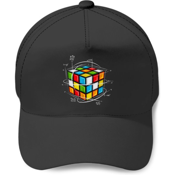 Cool Rubik Rubix Rubics Player Cube Vintage Color Math Lover 2 Baseball Caps-image
