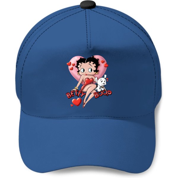 Betty Boop Baseball Caps, Betty Boop Heart Baseball Caps-image