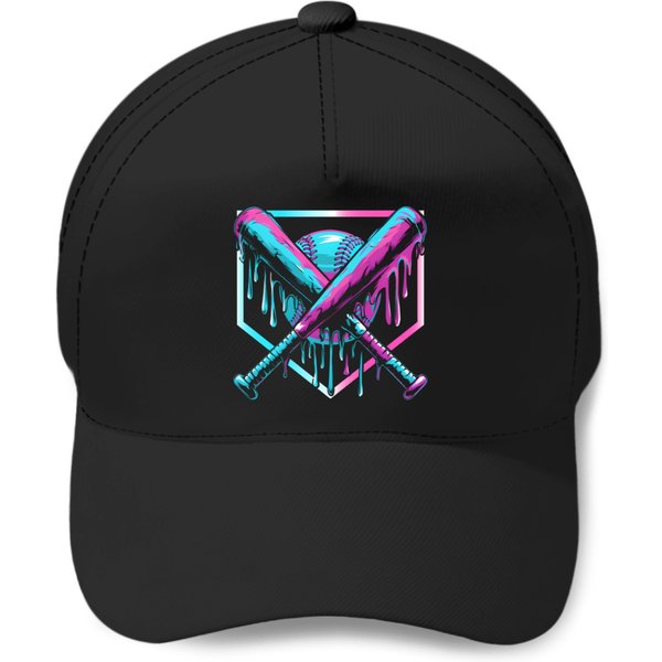 Baseball Drip For Boys Ice Cream Drip Youth Boys Baseball Baseball Caps-image