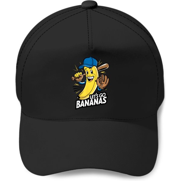 Funny Banana S Gift S Lets Go Bananas Baseball Caps-image