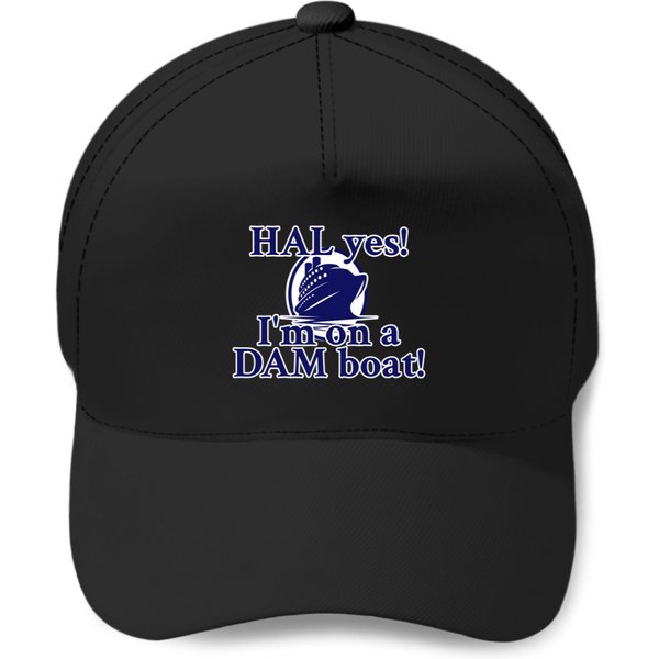 Holland America Line - I'm On A Dam Boat Baseball Caps-image